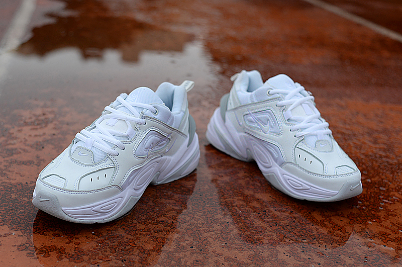 Nike Air M2K Tekno All White Shoes - Click Image to Close